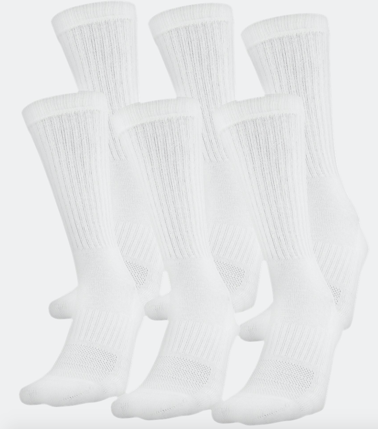 Under Armour Training Cotton Crew 6-Pack Socks